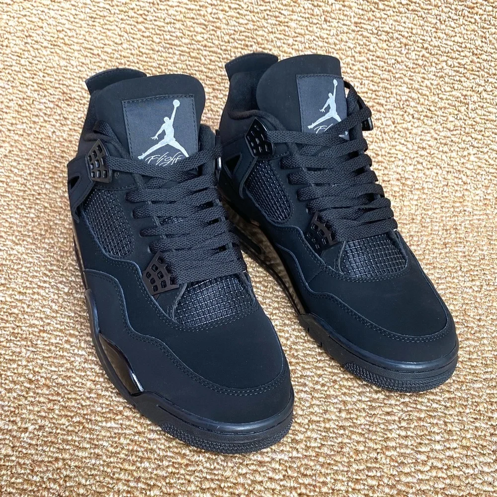 Brand New Retro 4 Black Cat (2020) -Men’s Athletic Sneakers Shoes - Picture 1 of 5
